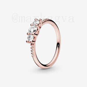 Pandora Clear Three-Stone Ring